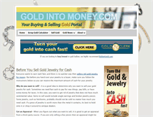 Tablet Screenshot of goldintomoney.com